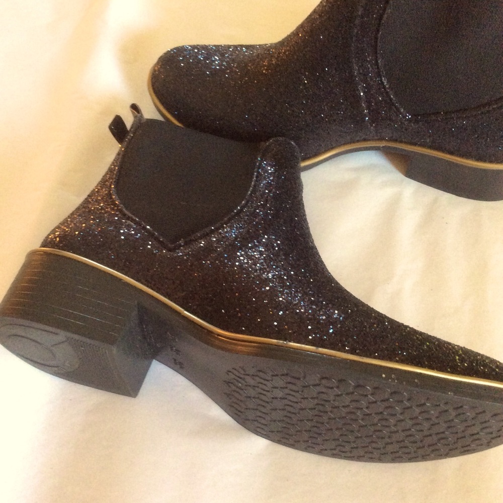 Kate Spade Glitter Sparkly Chelsea Ankle Booties - Picture 2 of 11